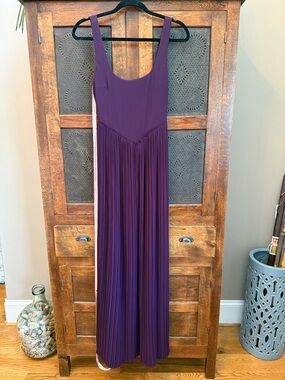 Lulu's Purple Maxi Dress with Flowy Pleats